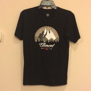 2/$10 Element black Mountain graphic t-shirt, Men's S